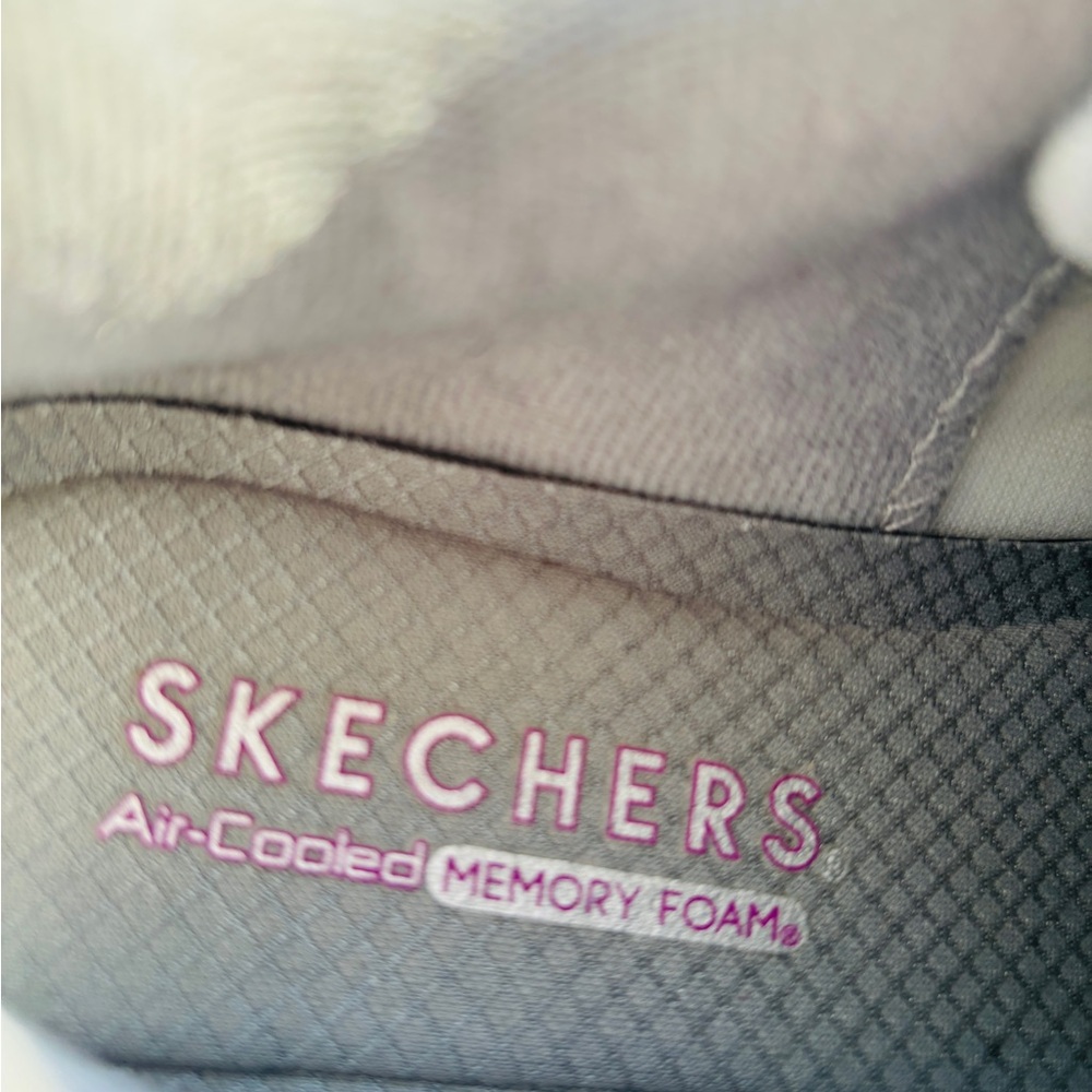 Skechers Women’s Gray Leopard Print Air Cushion Sneakers - Picture 10 of 11